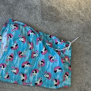 No Boundaries Blue and Pink Swim Trunks